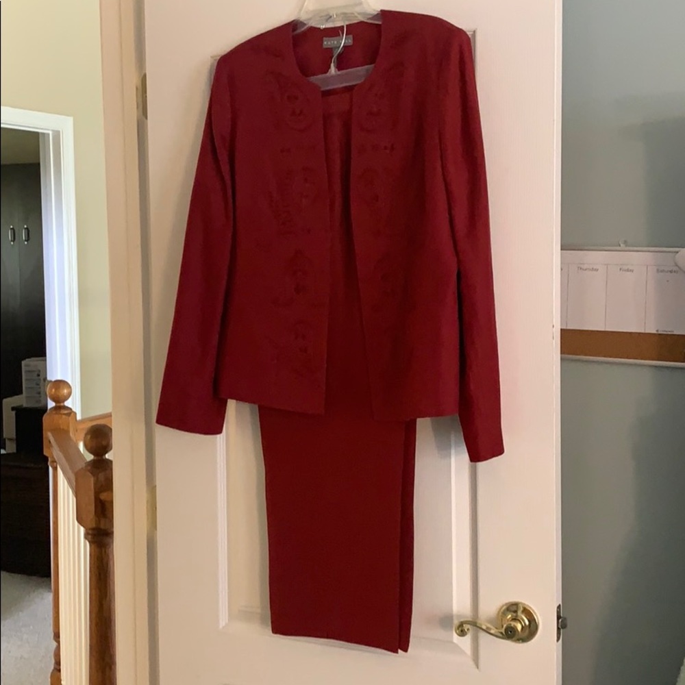Red Jacket and Pants Set